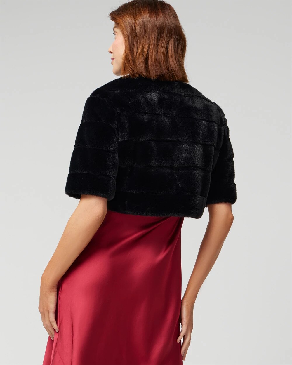 Eliza j faux fur 2025 bolero
